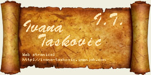 Ivana Tasković vizit kartica